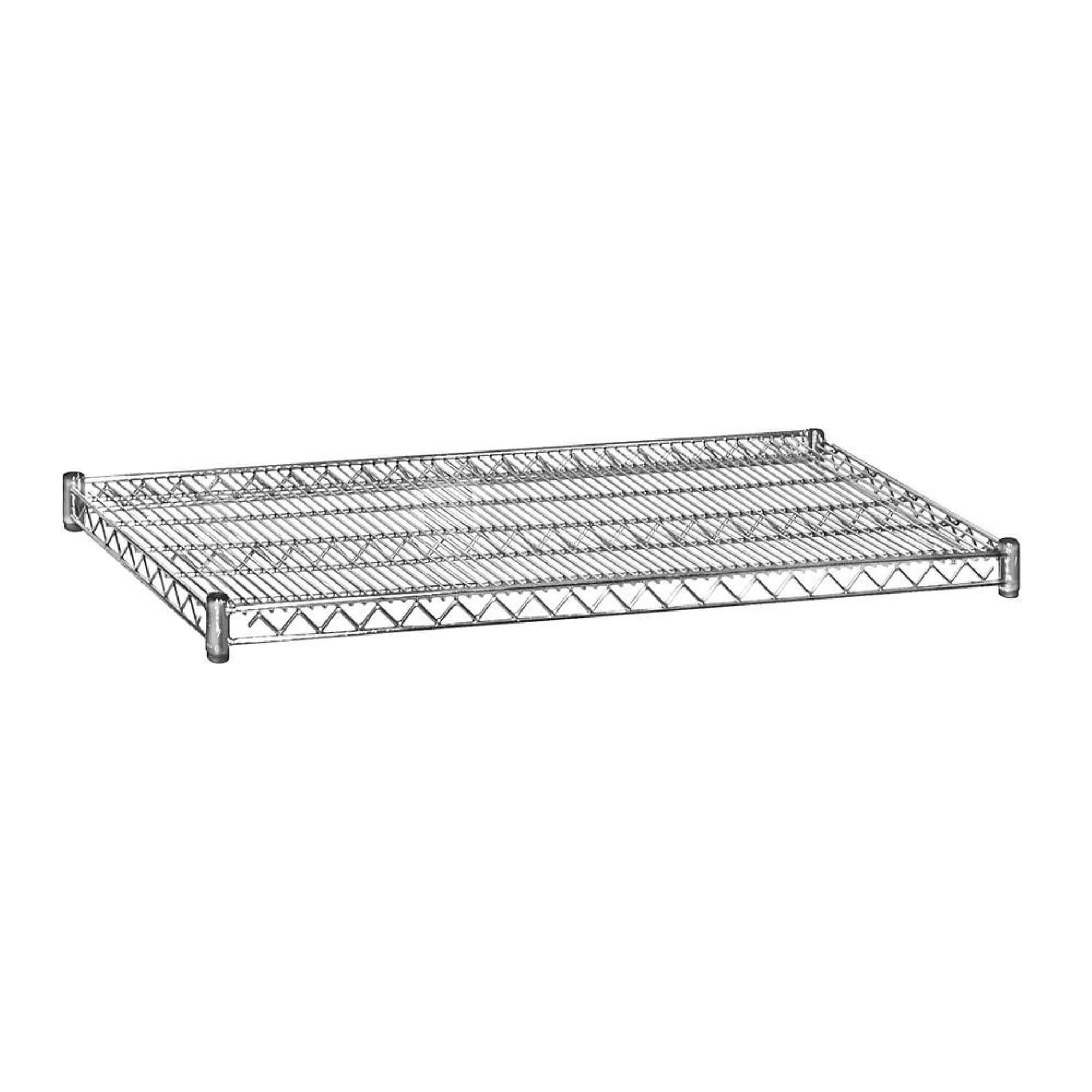 Additional Shelf - for Wire Shelving - 48 Inches Wide - 24 Inches Deep - Chrome
