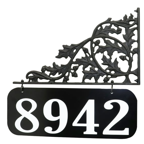 Address America  Oak Lamppost Sign - 6" x 16" Plaque
