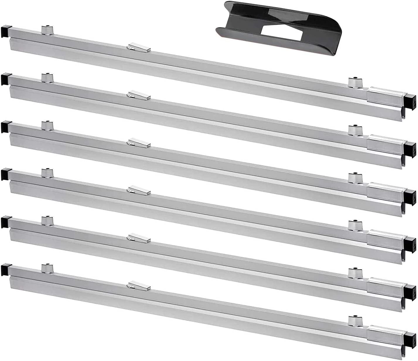 Adir Blueprint Clamp 36 Inches- Blueprint Clips, Binding Strips, Architectural Binders for Blue Print Organizers, Poster, Maps, Construction Plan Holder (Pack of 6)
