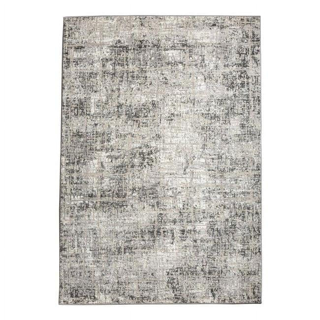 Livigno 1241 Transitional Striated Grey 5x8 Area Rug