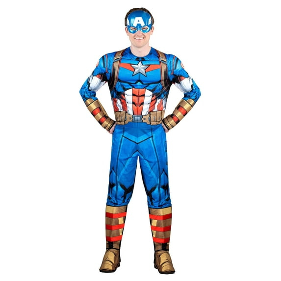 Adult Captain America Men's Deluxe Costume