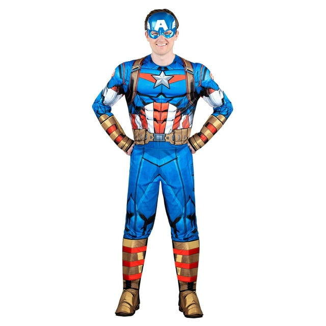 Adult Captain America Men's Deluxe Costume