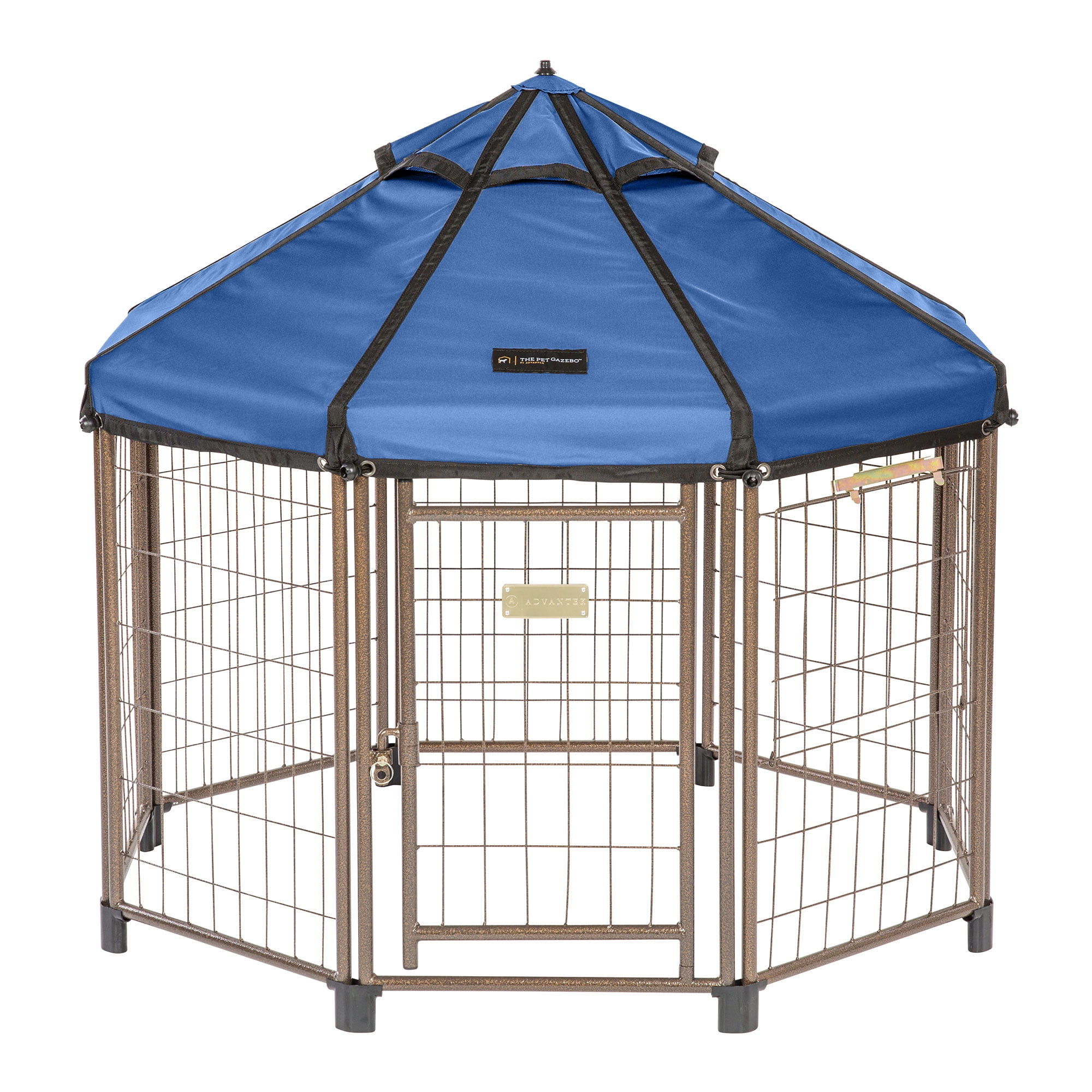 Advantek Dog Kennel Pet Gazebo 4 Foot Indoor Outdoor Dog Pen with Polyester Cover