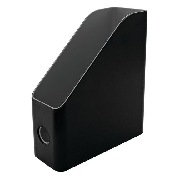 Advantus Fusion Magazine File, 3.5 x 9.5 x 12, Black/Gray 37677