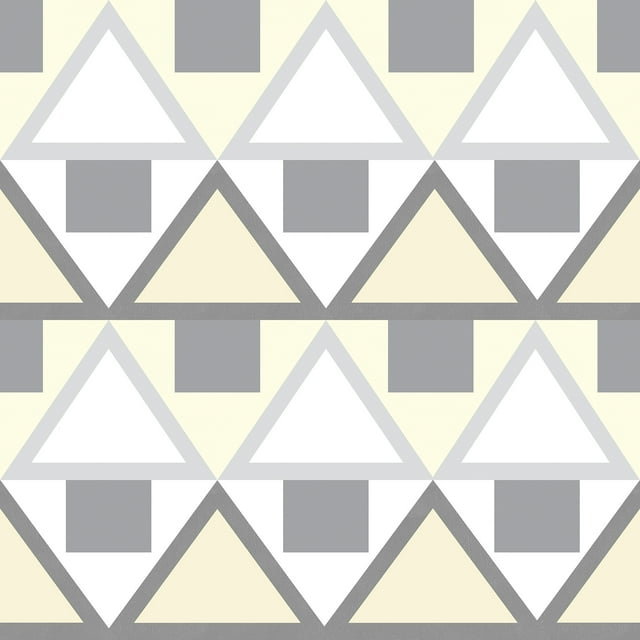 Aelfie Grey Madaket Geometric Peel & Stick Wallpaper