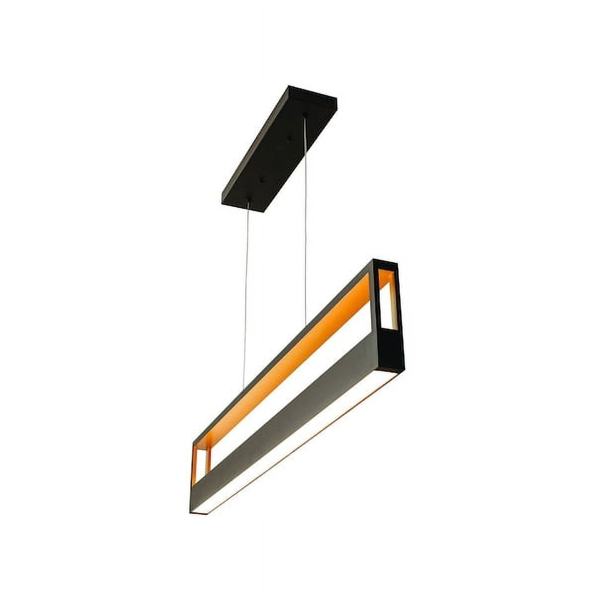 Afx Echp4830lajmv Echo 1 Light 45" Wide Led Linear Chandelier - Black