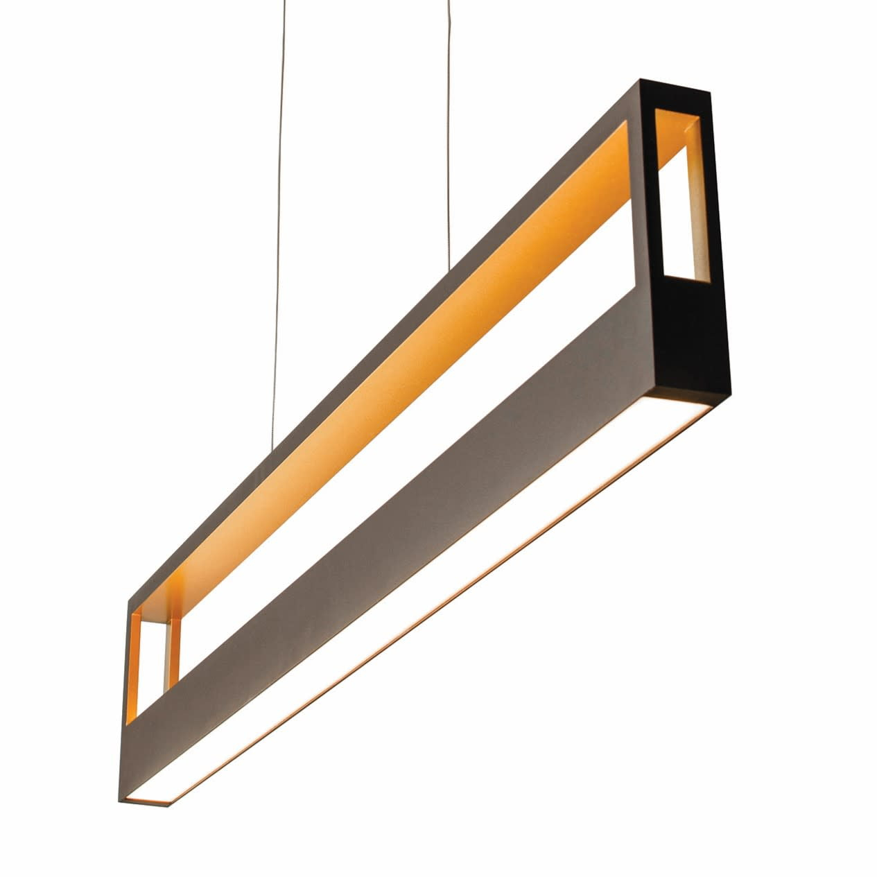 Afx Echp4830lajmv Echo 1 Light 45" Wide Led Linear Chandelier - Black