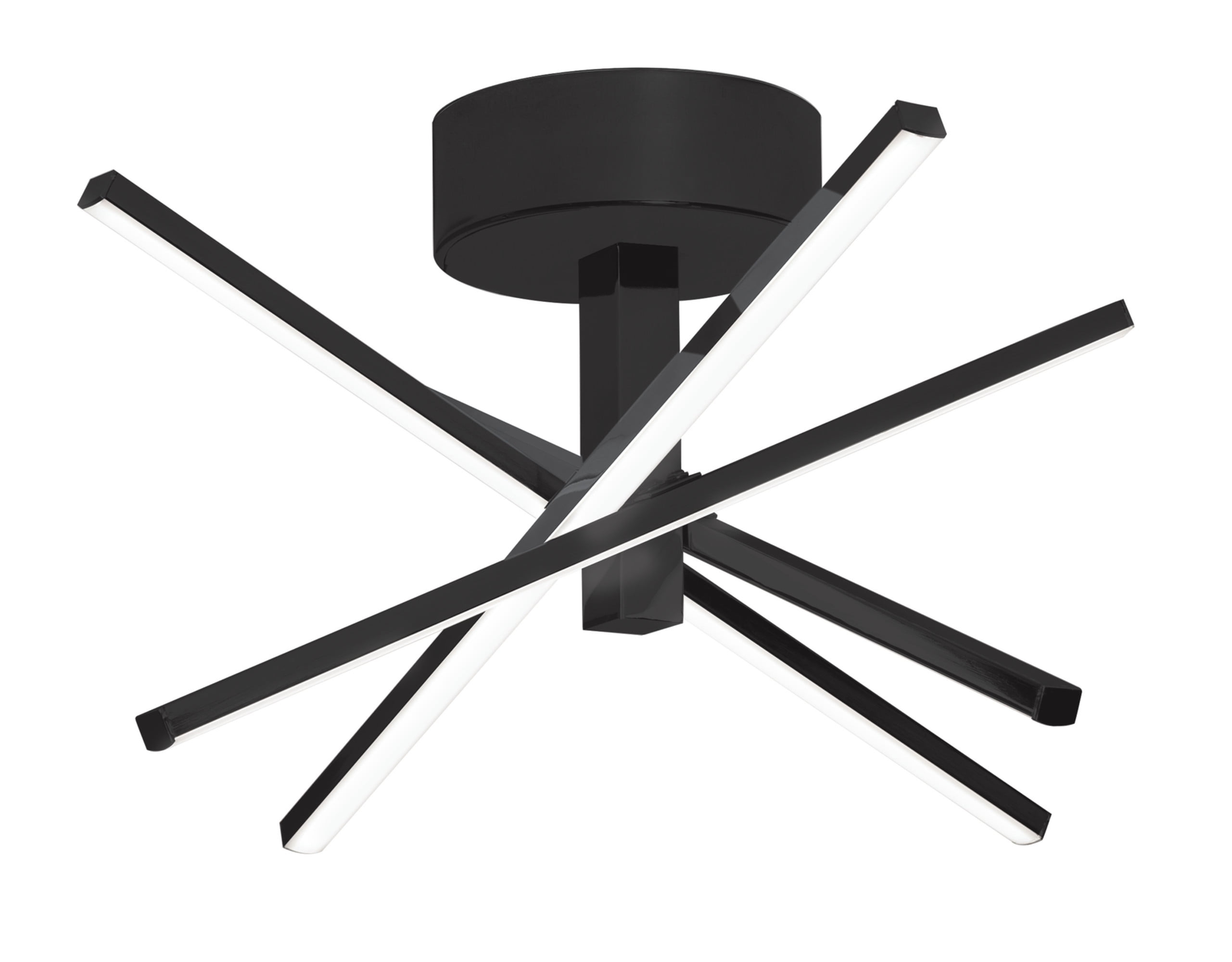 Afx Jaxf1515l30d1 Jaxx 4 Light 15" Wide Led Semi-Flush Ceiling Fixture - Black