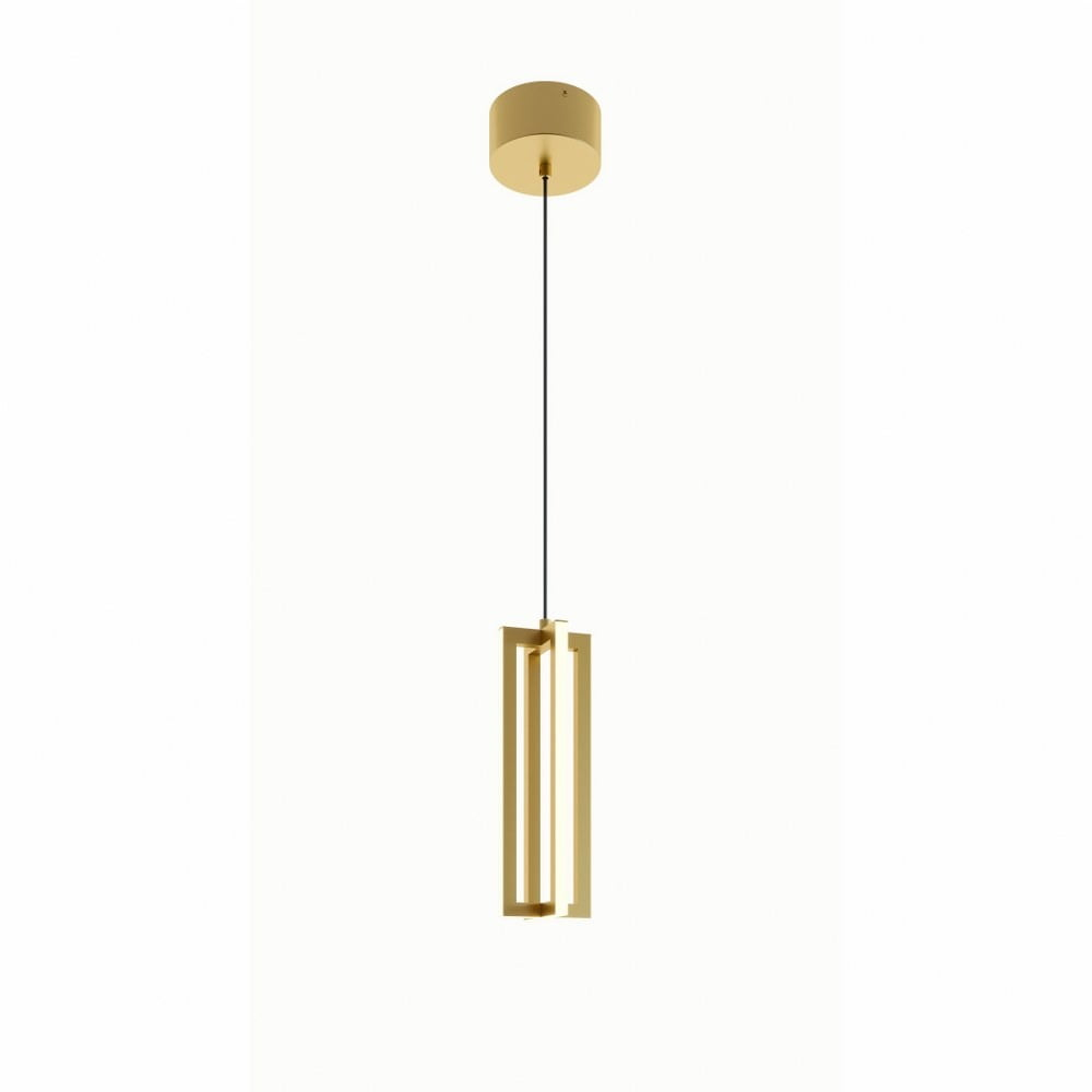 AFX Cass 4" Wide Gold LED Linear Mini Pendant