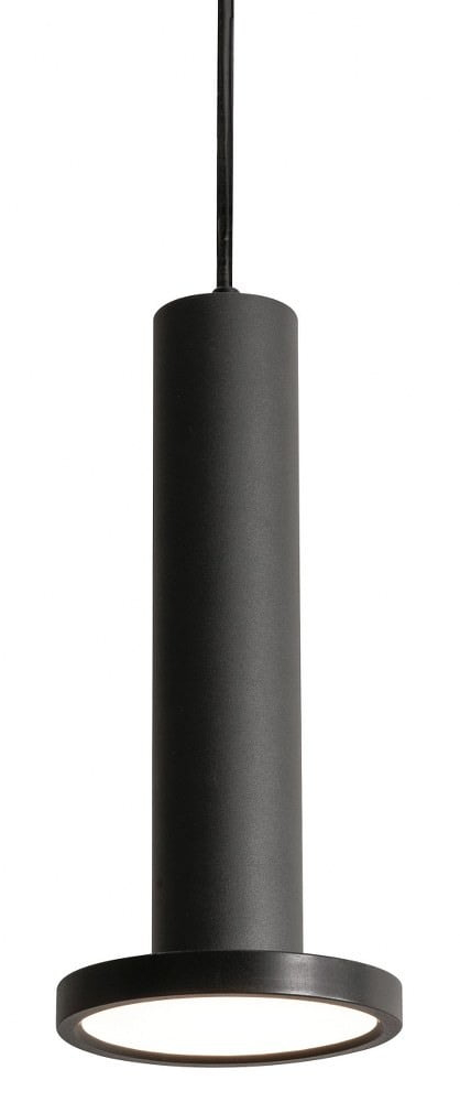AFX  Luna LED Pendant with White Acrylic 12 Black Small 5 inch Under 6 Inches