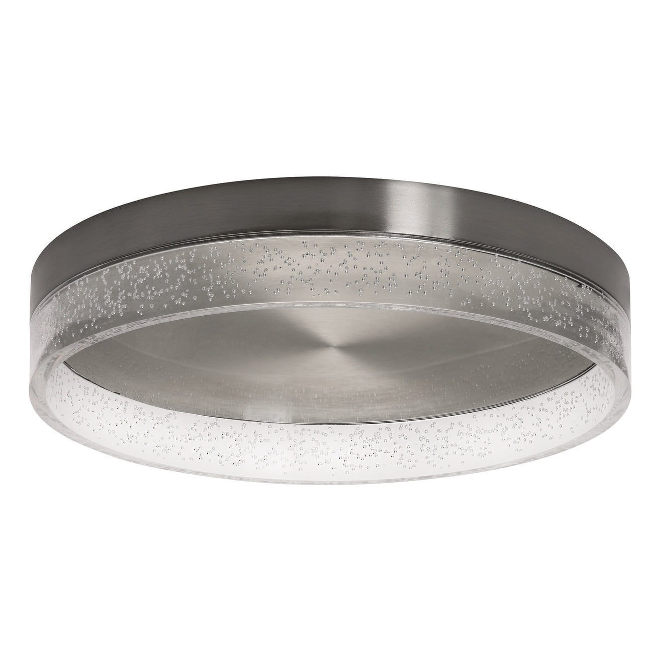 AFX  Maggie LED Flush Mount 34 Satin Nickel Large 16 inch Nickel 13 to 24 Inches