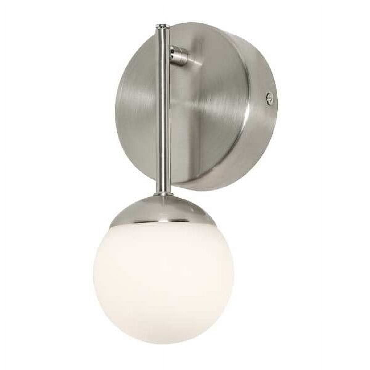 Afx Pearl1LightLEDSconce,SatinNickel,4in PRLS0409L30D1SN
