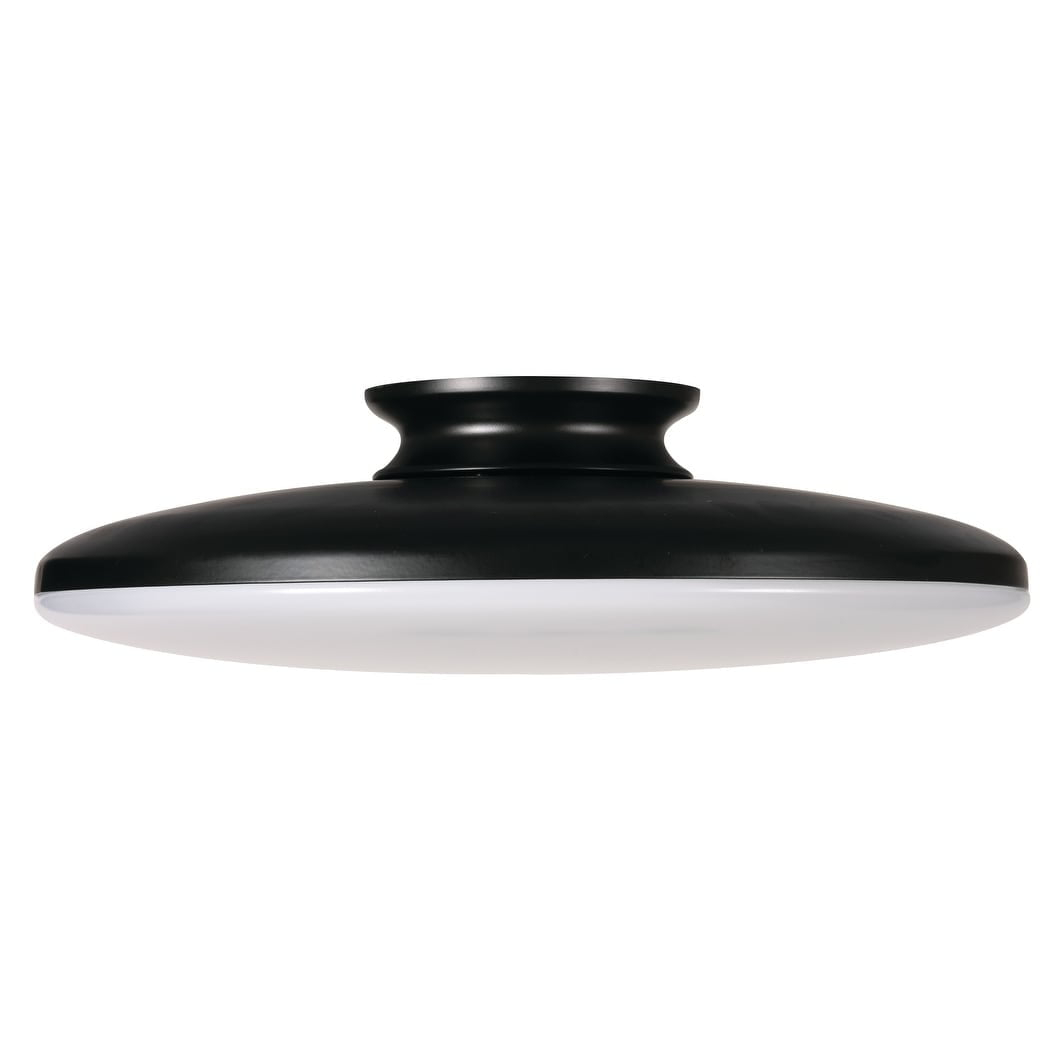 AFX  Skye LED Flush Mount with White Acrylic 25 Black Medium 15 inch N/A N/A