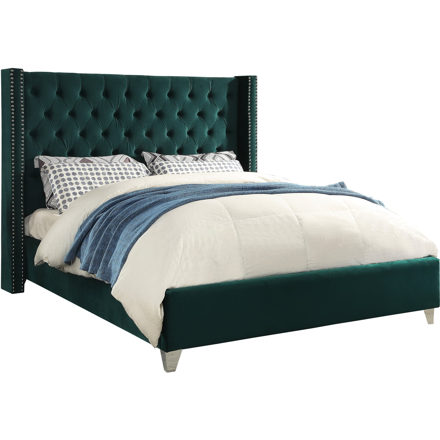 Grand Discount Furniture Ana Upholstered Velvet Bed