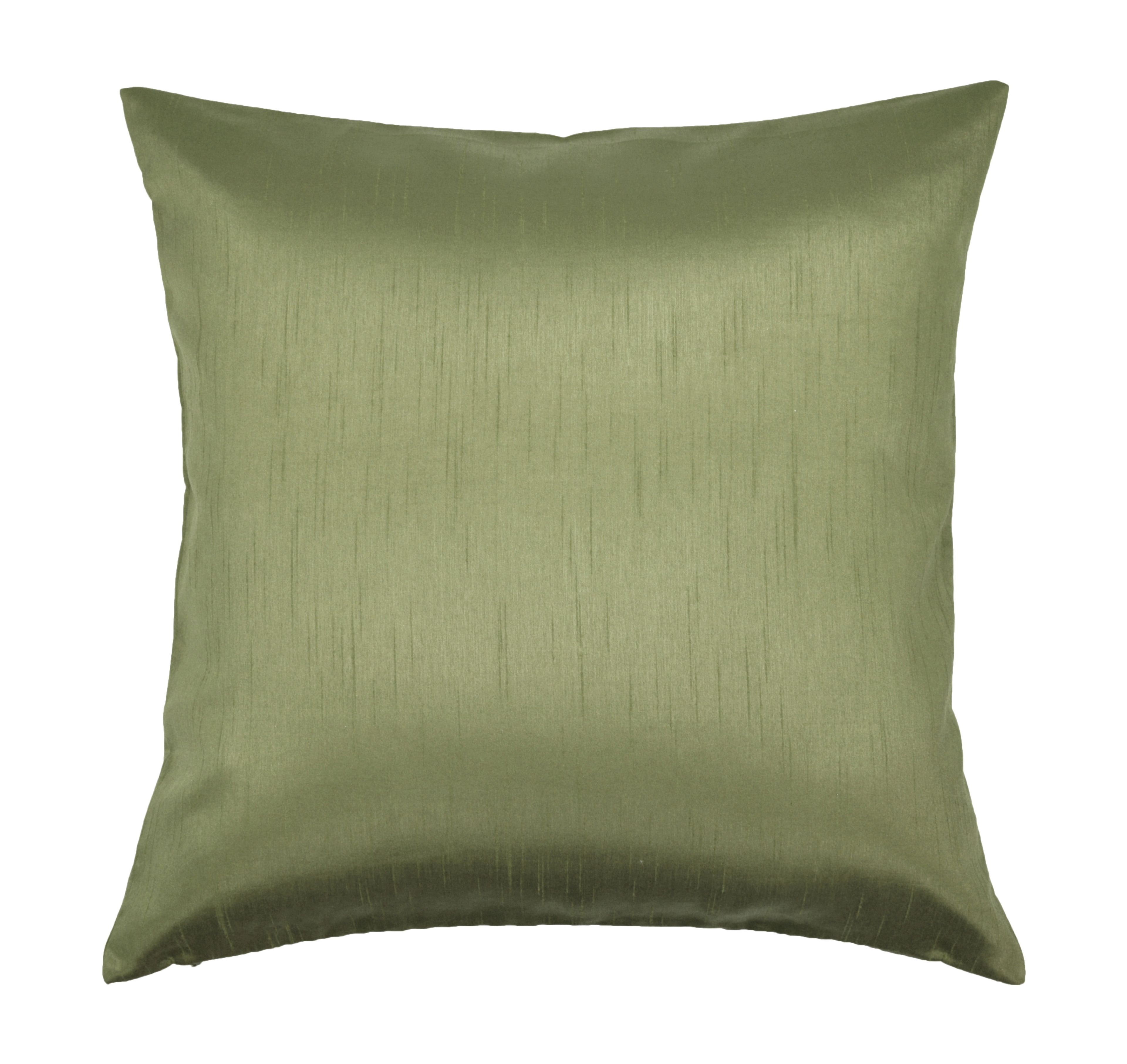 Aiking Home Solid Faux Silk Decorative Throw Pillow COVER 18 by 18 - Sage