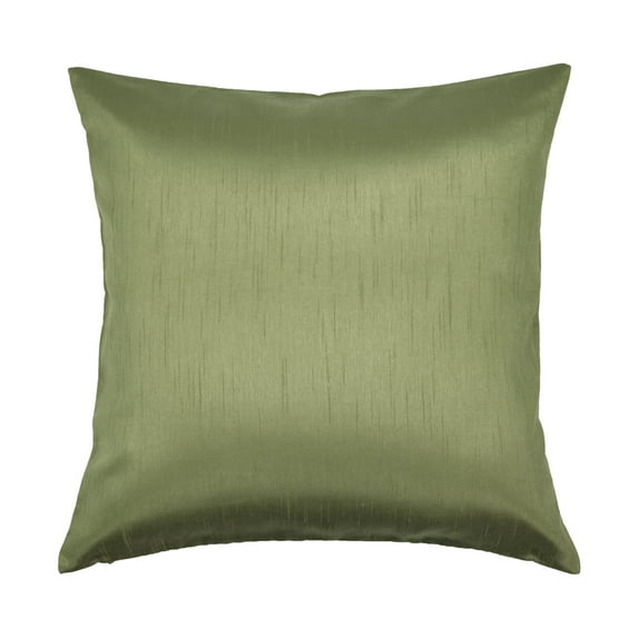 Aiking Home Solid Faux Silk Decorative Throw Pillow COVER 18 by 18 - Sage