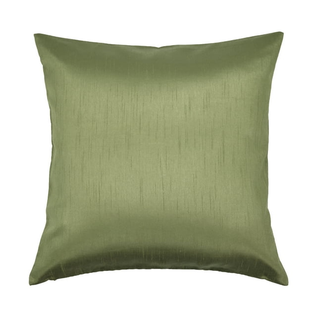 Aiking Home Solid Faux Silk Decorative Throw Pillow COVER 18 by 18 - Sage