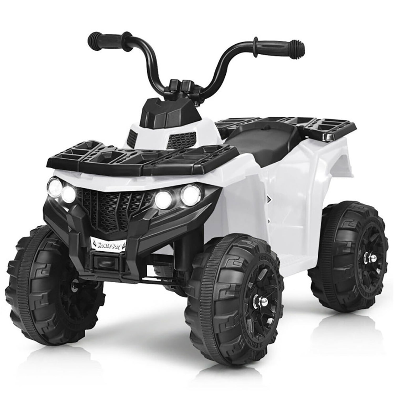Aimee Lii 6V Kids Electric Ride on ATV, Battery Powered Kids 4 Wheeler, White