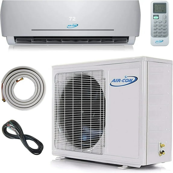Air-Con Blue Series 3 12,000 BTU 20 SEER Single Zone Ductless Mini-Split Heat Pump System