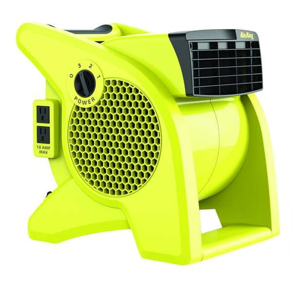 Air King Portable Blower Fan,120V,350 cfm,Yellow 9566