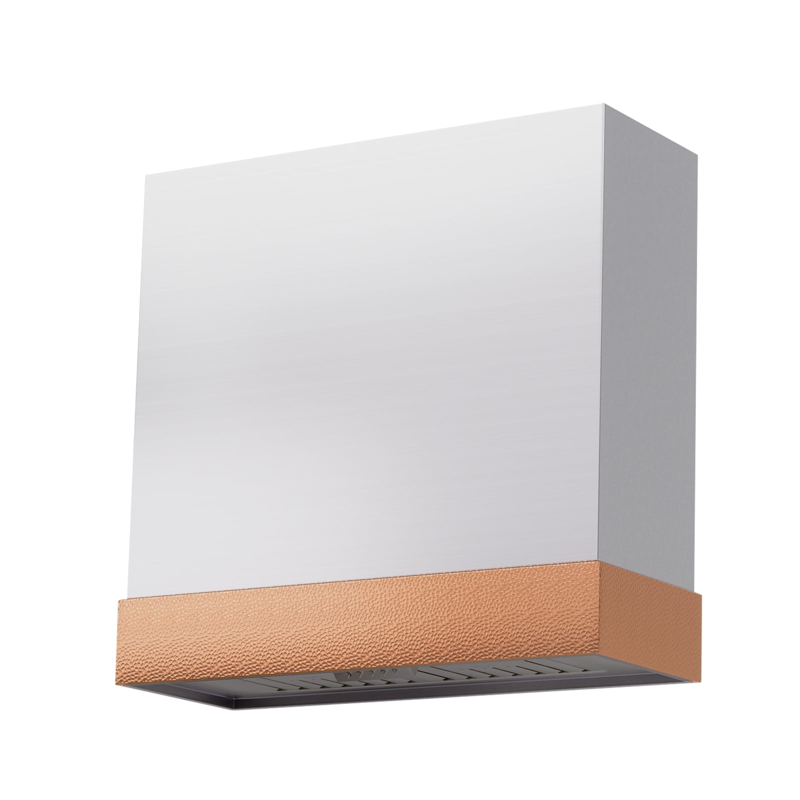 Akicon 600 CFM Wall Mounted Range Hood, Stainless Steel Range Hood 30 inch, Energy Saving, Kitchen Hood for Cooking, Powerful Vent Motor, Brushed Stainless with Copper