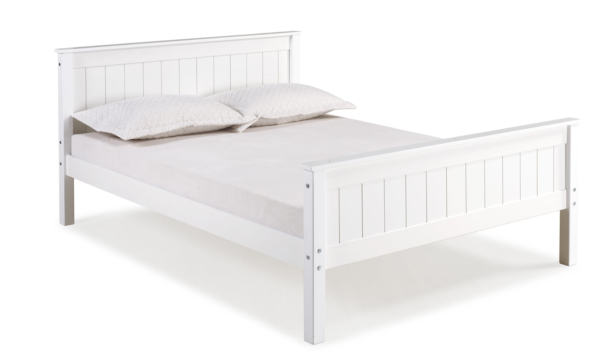 Full Harmony Kids' Bed White - Bolton Furniture: Alaterre Furniture, Platform Frame, Brazilian Pine, Kids Bedroom