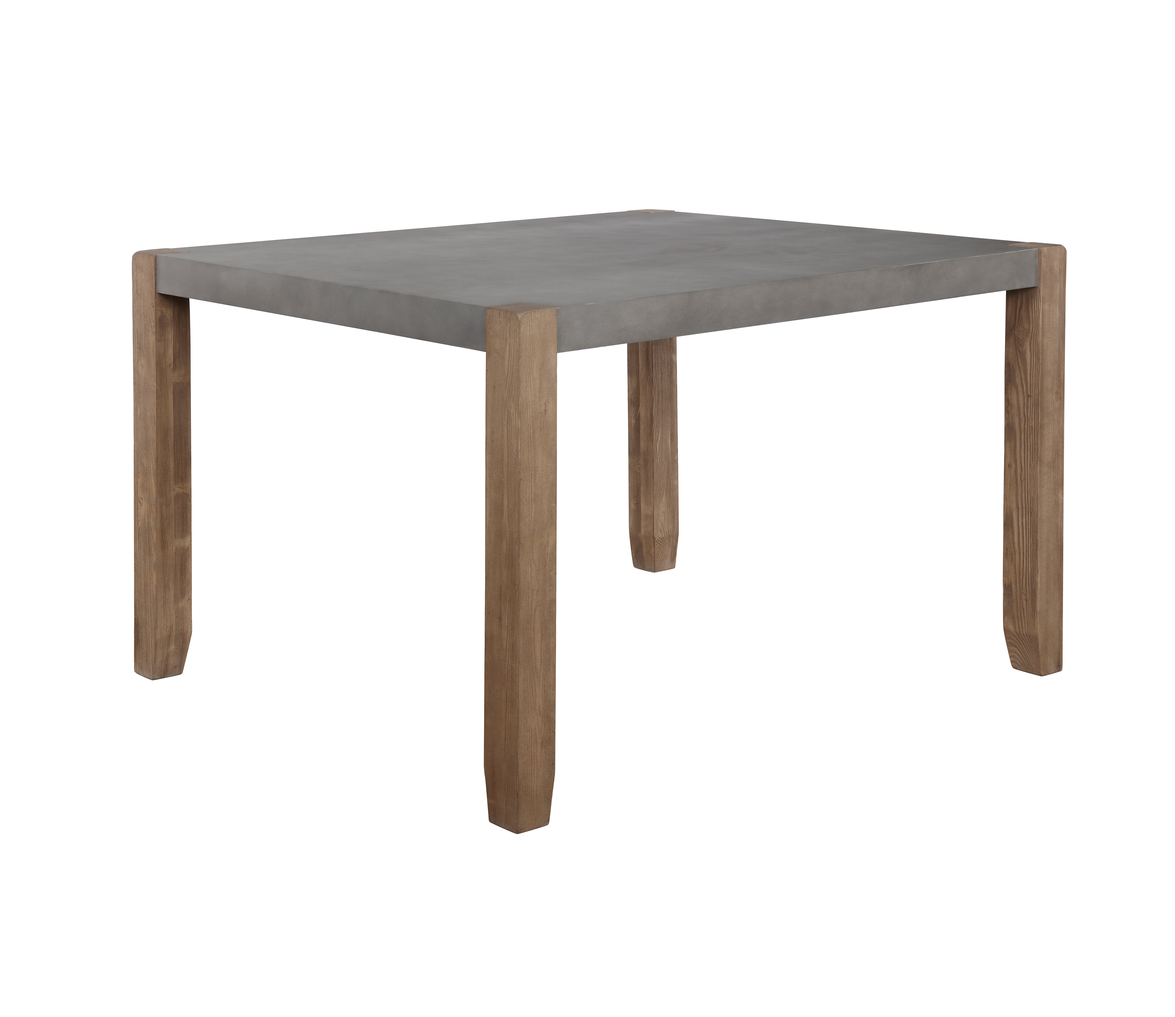 Alaterre Newport 30"H Faux Concrete and Wood Loft Dining Table