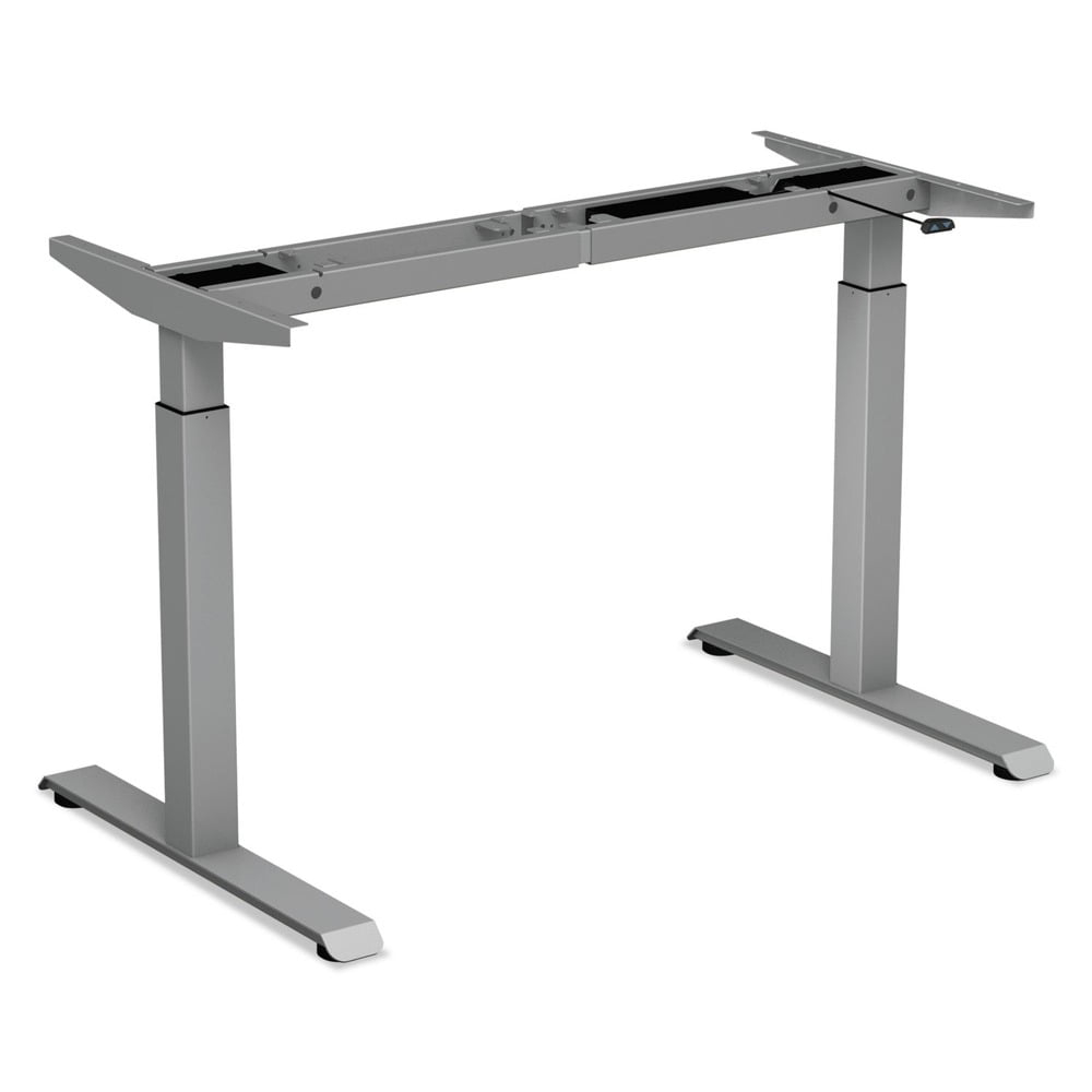 Alera 2-Stage Electric Adjustable Table Base 27 1/4" to 47 1/4" High Gray HT2SSG