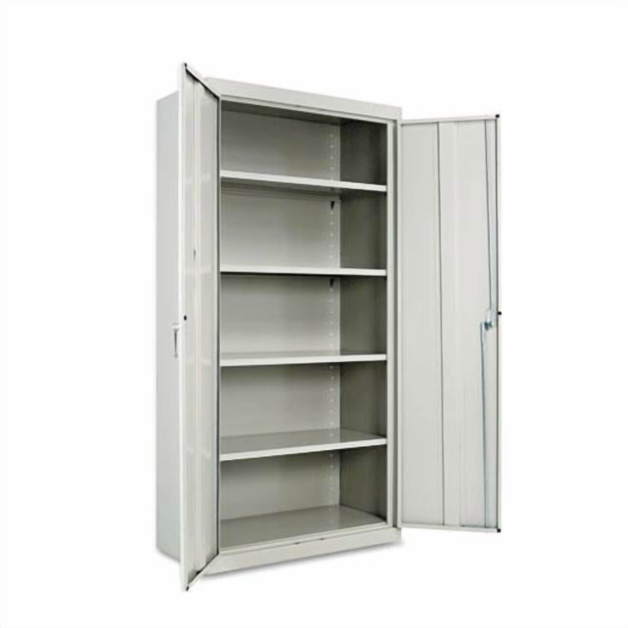 Alera Assembled 72" High Heavy-Duty Welded Storage Cabinet, Four Adjustable Shelves, 36w x 18d, Light Gray