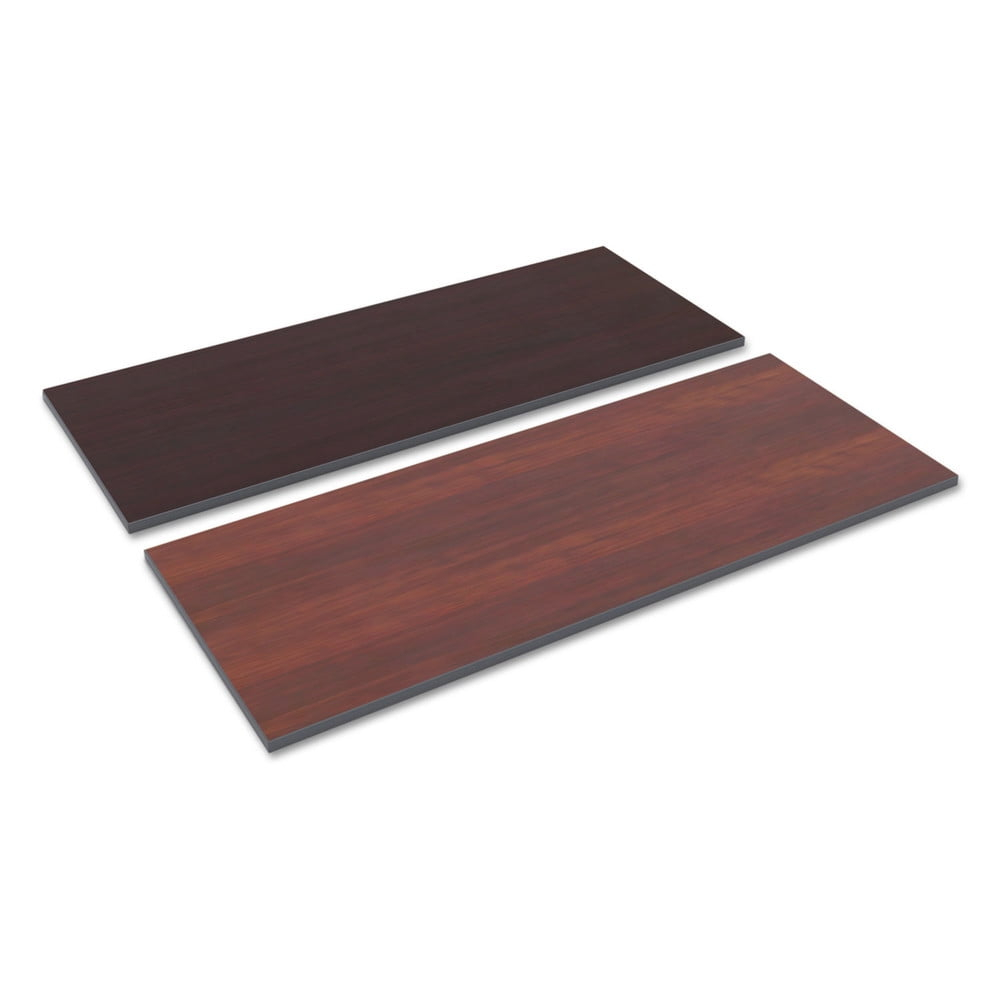 Alera Reversible Laminate Table Top, Rectangular, 59 1/2w X 23 5/8,med Cherry/mahogany