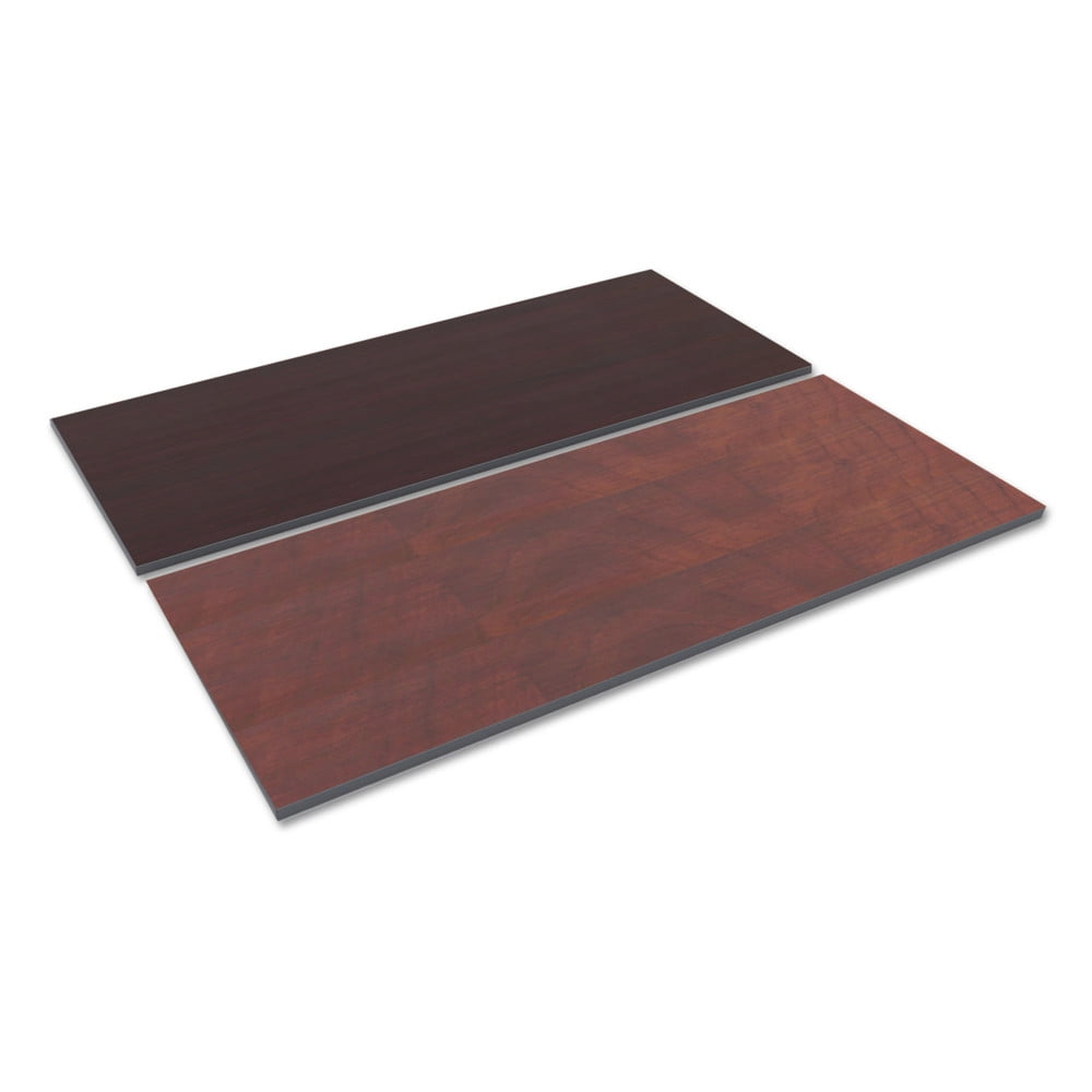 Alera Reversible Laminate Table Top Rectangular 71 1/2 x 29 1/2 Med Cherry/Mahogany TT7230CM