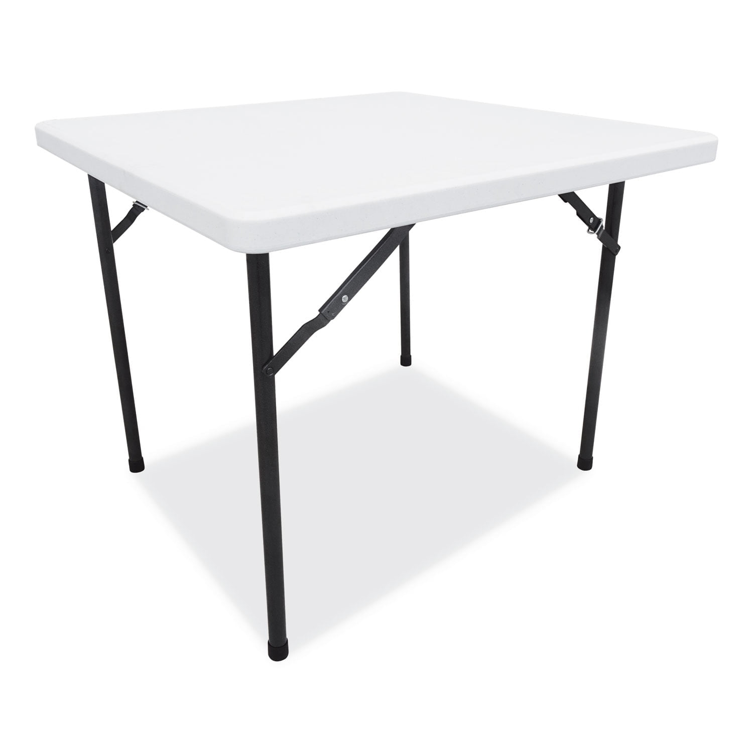 Alera Mesa Plegable Cuadrada de Plástico 36 Ancho x 36 Profundidad x 29 1/4 Alto, Blanco