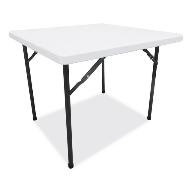 Alera Mesa Plegable Cuadrada de Plástico 36 Ancho x 36 Profundidad x 29 1/4 Alto, Blanco