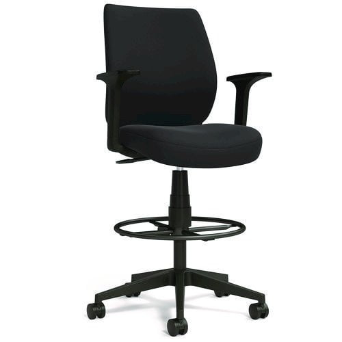 Alera Wessex Drafting Stool - Black