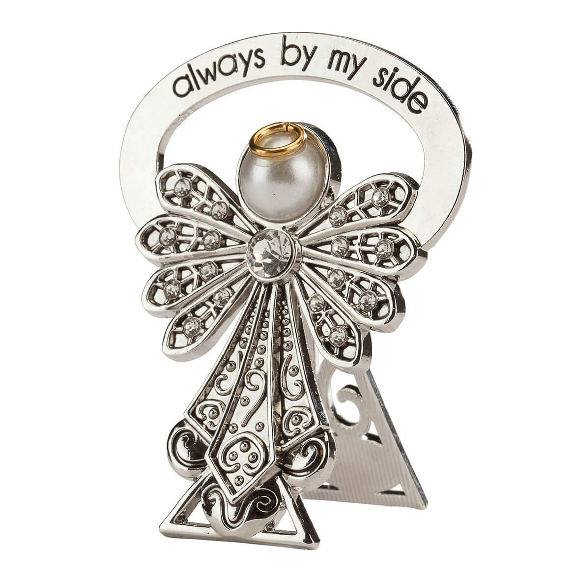 Roman, 2.5" RHD BEDSIDE ANGEL-CRYSTAL CRYSTAL WINGS BEDSIDE CARDING