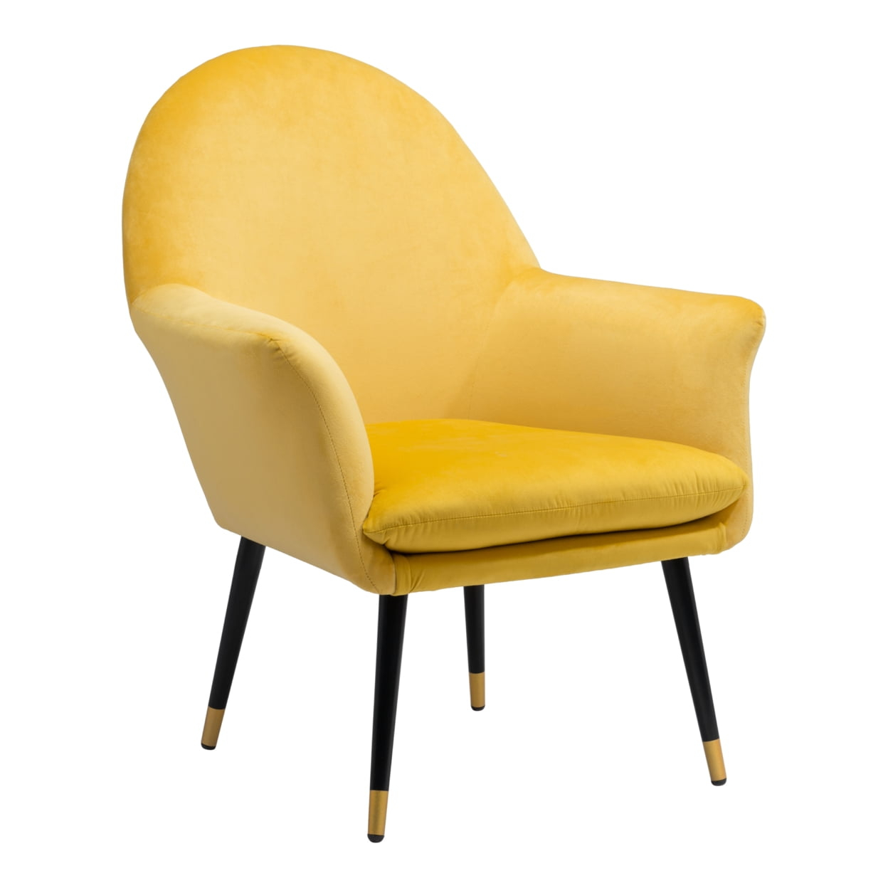 Zuo Modern Alexandria Accent Chair Yellow