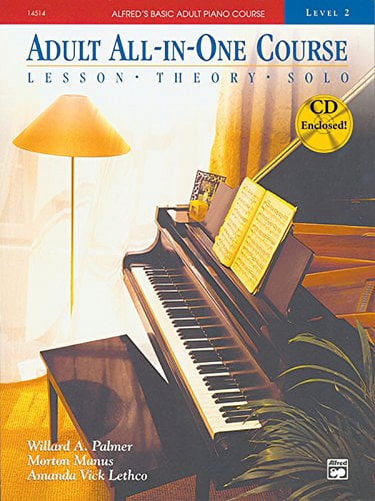 Alfred's Basic Adult All-in-One Course, Bk 2: Lesson * Theory * Solo, Book  CD