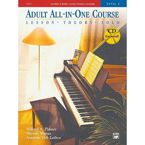 Alfred's Basic Adult All-in-One Course, Bk 2: Lesson * Theory * Solo, Book  CD
