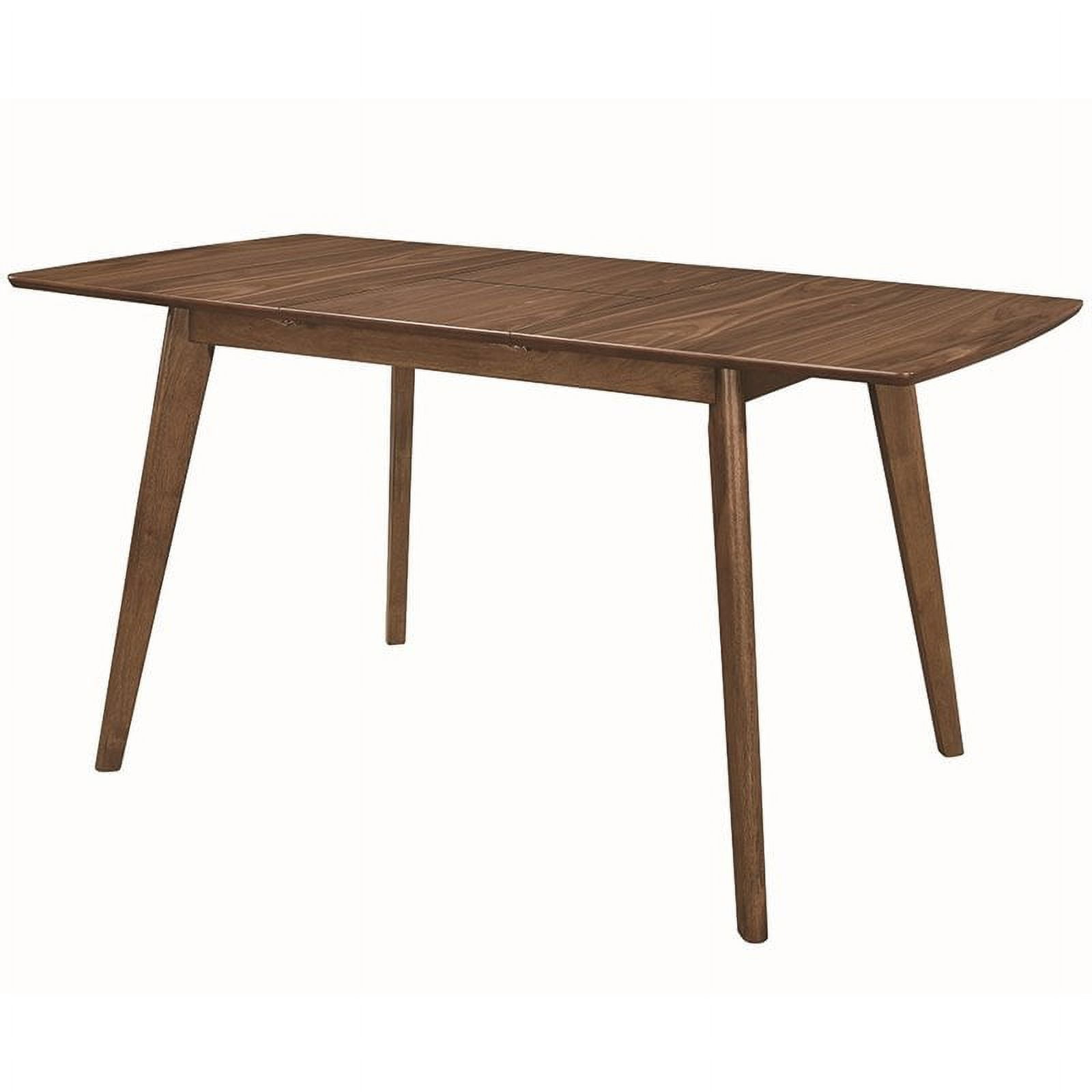 Coaster Furniture Coaster Furniture Alfredo Extension Leaf Dining Table Natural Walnut