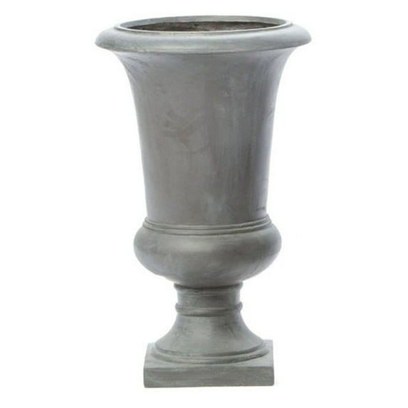 Alfresco Home Jovina Fiberstone Small Urn Planter in Antique Dark Bronze