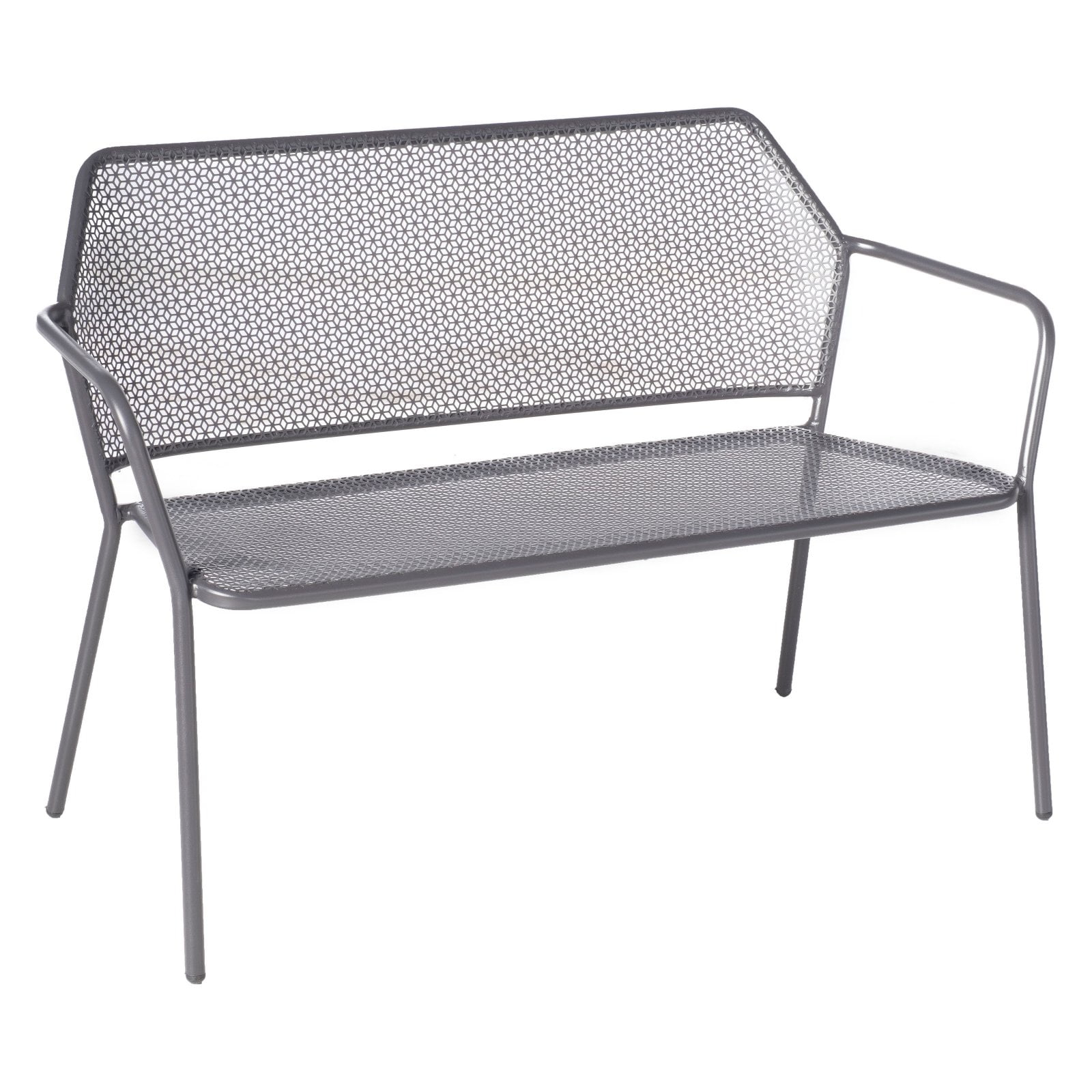 Alfresco Home Martini Patio Bench in Pencil Point