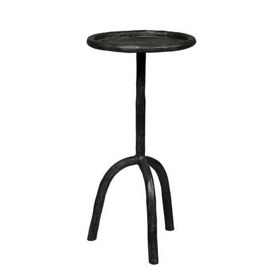Aliso Brock Cast Iron End Table in Black