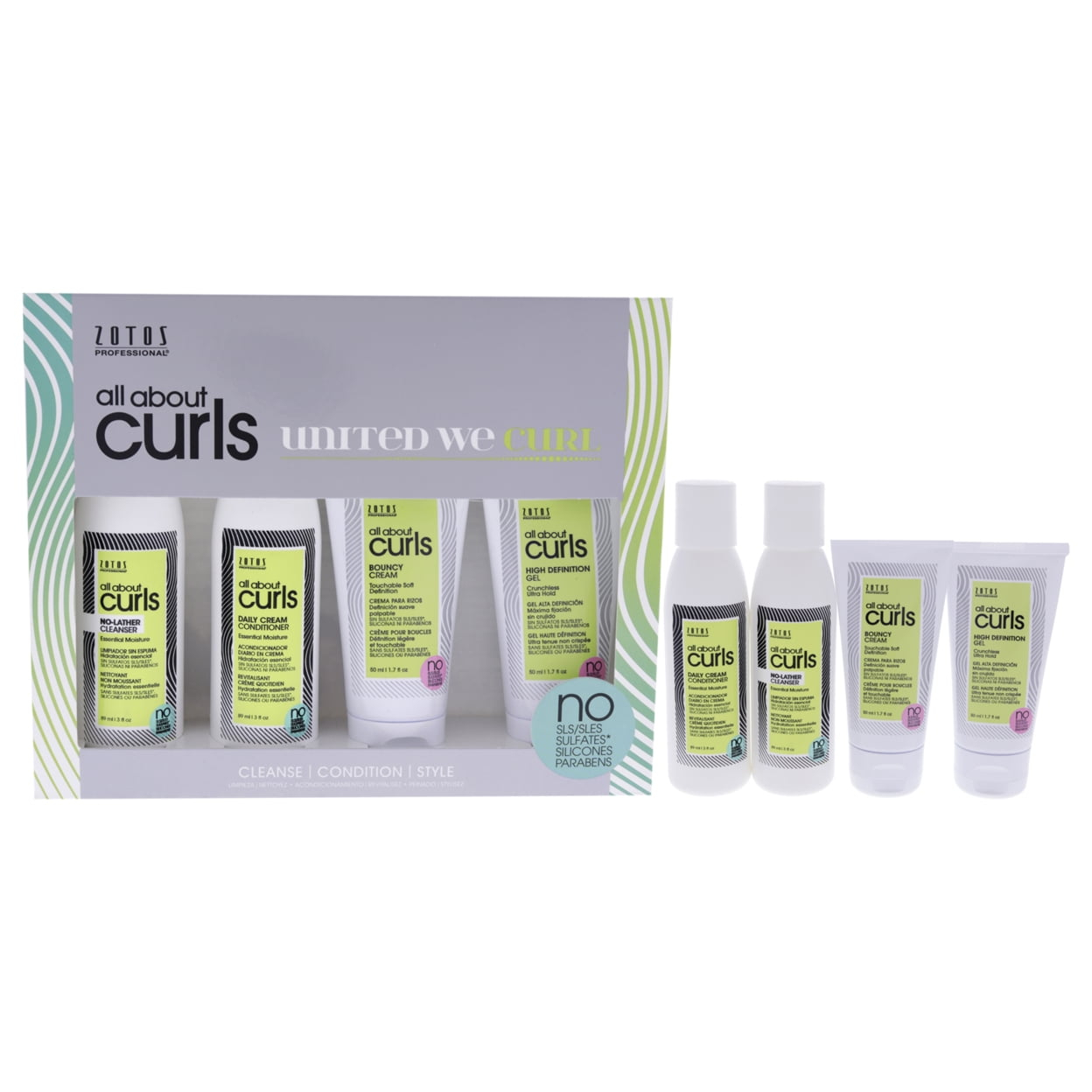 All About Curls Starter Kit/Free of SLS/SLES Sulfates, Silicones & Parabens/Color-safe