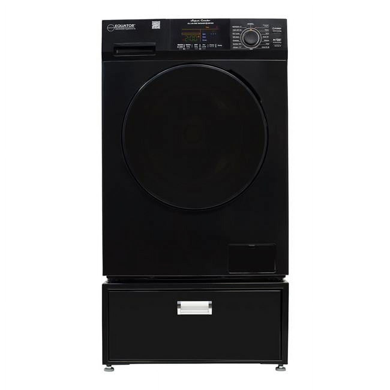 All-in-One Washer Dryer VENTED-DRY FASTER than Condense 15lb 110V + Pedestal