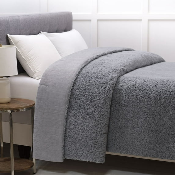 Allied Home LLC Reversible Space Dyed Cooling Sherpa Blanket T 90x90