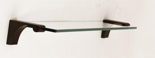 Alno A6850-24 Luna 24" Wide Glass Shelf - Bronze