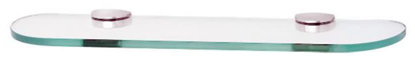 Alno Euro 18" Glass Shelf With Brackets - Polished Chrome