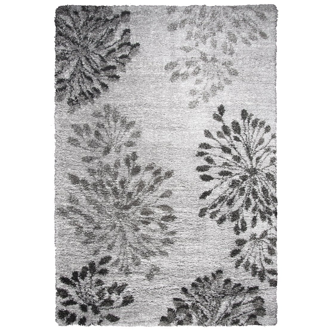 Alora Decor Midnight 5'3" x 7'3" Floral Gray/Charcoal/Dk. Gray Area Rug