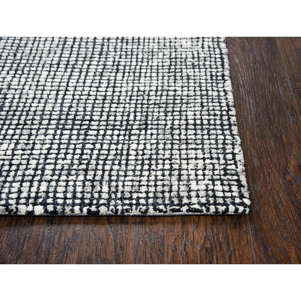 Alora Decor Storm 3' x 5' Tweed Black/Beige Hand-Tufted Area Rug