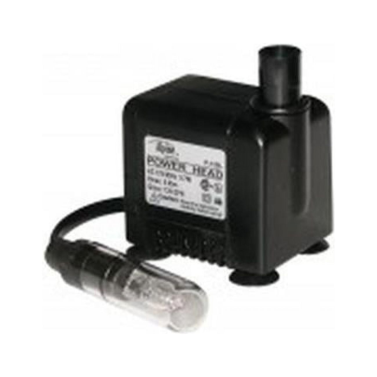 Alpine Corporation Submersible 95 GPH Fountain Pump with 5W Halogen Light for Outdoor Fountains, Birdbaths, Ponds, and Garden Water Features